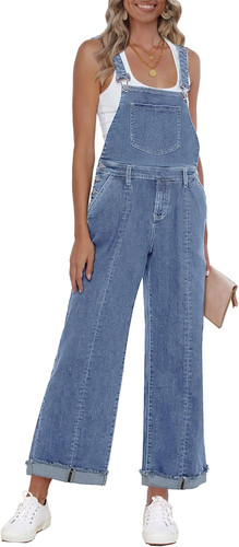 Overall damen denim loose fit - denim,