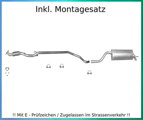 Auspuffanlage kat opel - ab,