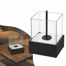 Tischfeuer Tischkamin Glas Dekokamin Rauchfrei für Mit Zubehör Indoor Outdoor DE