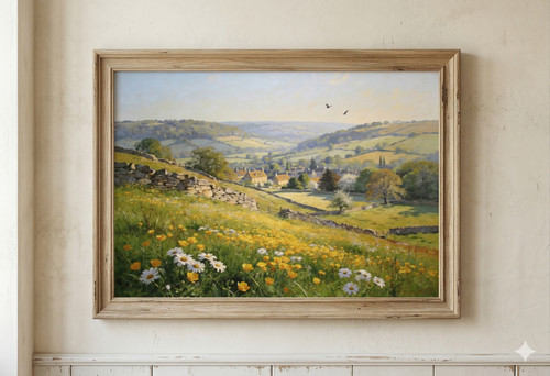 Cotswolds spring meadow - cotswolds,