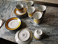 Wellco Design Krefeld 10 Kaffeegedecke 10 Kaffeetassen 10 Unterteller Kaffee SET