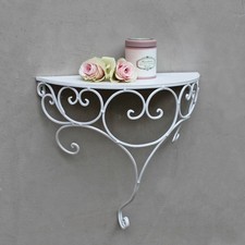 Vintage Wandregal Rund Metall