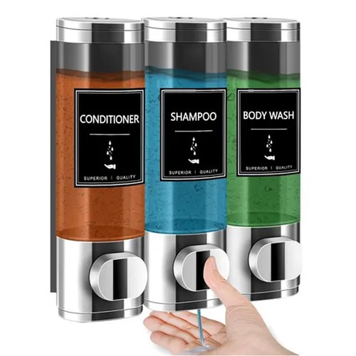 Wandmontage shampoo spender - shampoo, 3
