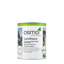 Osmo Landhausfarbe High Solid, deckende Holzfarbe, Holzschutzfarbe, Wetterschutz