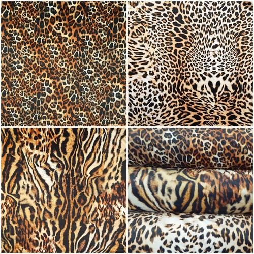 Tiermuster samt stoff tiger - tiermuster,