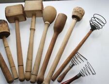 9 LARP Holzstampfer Stampfer HOLZklopfer handgeschnitzt Holz Quirl Holzlöffel