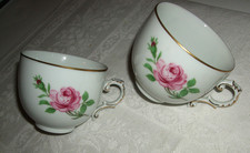 Fürstenberg Porzellan Rote Rose - 2 Kaffeetassen in Top Zustand aus Nachlass