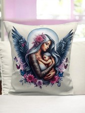 Kissenhülle " Schutzengel Mom "! 40x40 cm! DTF Druck! Mutter! Mama! Engel!