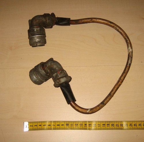 Kabel mil pol male - bw, 1-pol