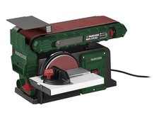 PARKSIDE Band- und Tellerschleifer PBTS 370 B2 Bandschleifer + Extra Schleif-Set