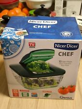 Genius Nicer Dicer Chef Professional Gemüseschneider Set 15-tlg. KüchenhelferNEU