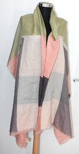 Becksöndergaard  Seide Wolle Schal Tuch Mehrfarbig ca. 110cm X 200cm