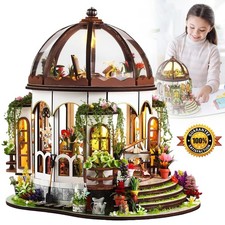 Miniatur Puppenhaus Bausatz DIY Miniature mit LED DIY Holzmodell zum Basteln