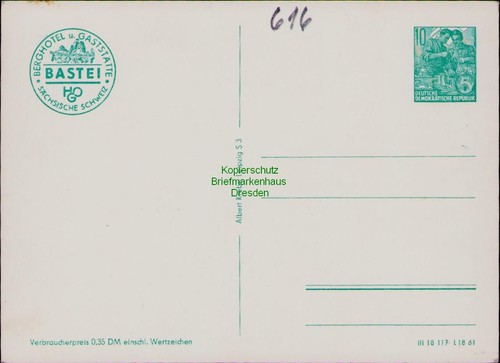 B23992 privatganzsache ddr - privatganzsache,