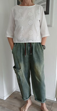 Jeans Jogger Baggy Hose Jeans  Harem weit geschnitten Tasche  Gr. 36/38