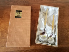 Wirths Besteck Toledo Löffel Sahnelöffel Zuckerlöffel hartvergoldet 50er OVP neu