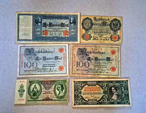 Sammlung banknoten papiergeld - sammlung, banknoten/papiergeld