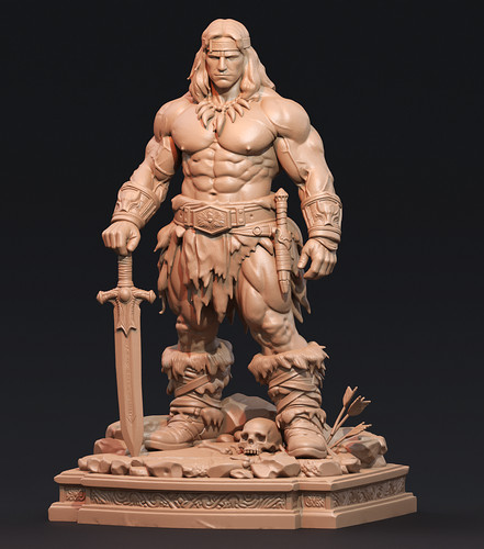 Barbarian warrior limited 54mm - barbarian,
