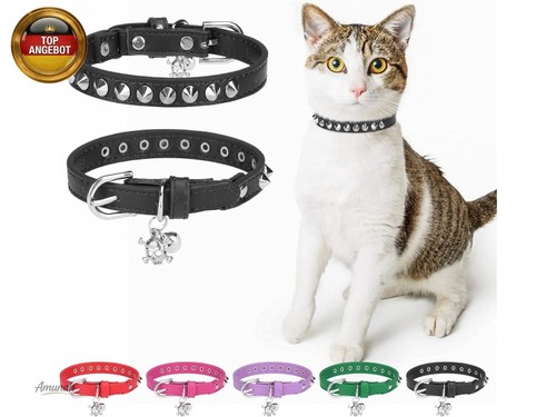 Leder katzenhalsband für - leder-katzenhalsband,