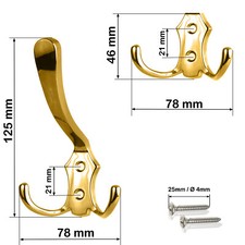 Kleiderhaken Garderobenhaken METALL Varianten Huthaken Haken Garderobe Wandhaken