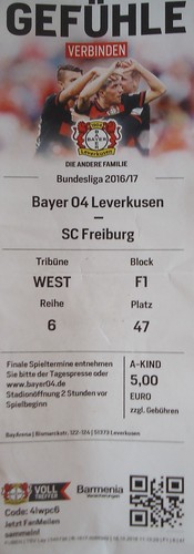 Ticket 2016 bayer 04 - 2016/17,