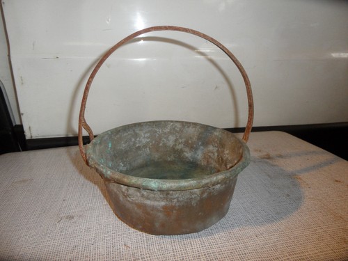 Alter kupfertopf topf mit - kupfertopf,