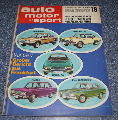 Auto motor sport - auto, 19/1967