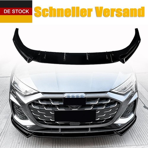 Front spoiler lippe schwarz - front,
