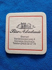 Bierdeckel Bremen - Bier Akademie - Jever - Astra - Tuborg - Sester - Tucher...