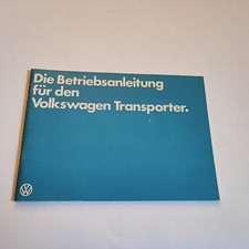 Betriebsanleitung VW BUS TRANSPORTER T3  Bedienungsanleitung 1981 Handbuch