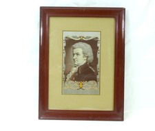 gewebtes Porträt Bild Mozart