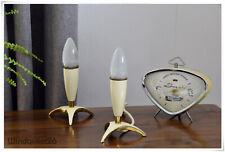 2 x Vintage Nachttisch Raketen Lampen 50er Rocket Leuchten Space Age Tischlampe