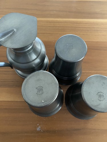 Zinnbecher vintage reinzinn - zinnbecher,