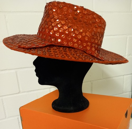 Damen hut rot wollfilz marke - rot,