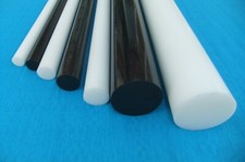 Reststücke  POM  Ø 6 bis 100mm Kunststoff Rundstab Weiss /Schwarz bis 550mm