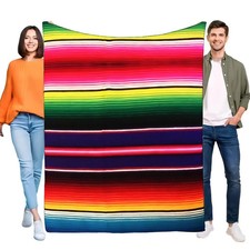 Bunte handgewebte Decke Karo