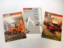 3x Prospekt Schaeff SKB 900 1000 Ladebagger HT22 Anbaubagger 1986/88