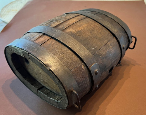 Antik holz faß - antik, 21x19x13cm