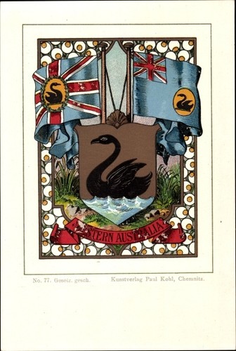 Wappen litho western - wappen, australia