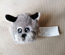 Hund Plüsch klein grau von