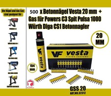 500StkNägel+Gas für