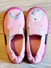 Nanga kleines Einhorn Mädchen Hausschuh Slipperform rosa Gr. 25