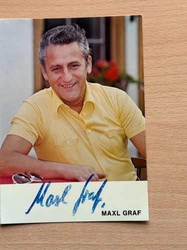 Maxl graf autogrammkarte - maxl,