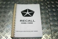 Werkstatthandbuch Chrysler Rycall Rückrufaktion von 1990-1998
