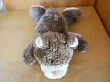 NICI CLASSIC TEDDY BÄR Bear braun dunkelbraun Plüsch 20cm groß liegend 