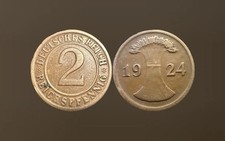 2 Reichspfennig 1924 Deutsches