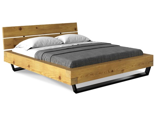 Kufenbett massivholzbett - kufenbett,