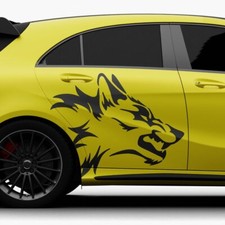 Auto Aufkleber Wolf Abstrakt Tribal Ornament Tattoo Dekor Set Sticker #1472-75