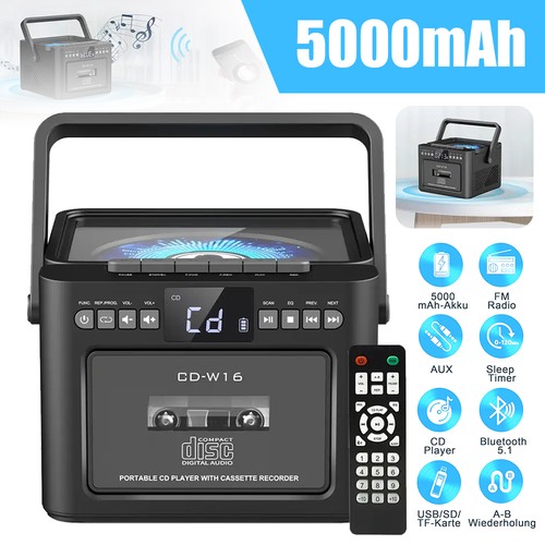Boombox-Kassetten-CD-Player