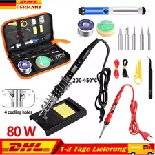 Lötkolben Set Lötset 60W Lötstation Temperatur Einstellbar Soldering Iron Wire